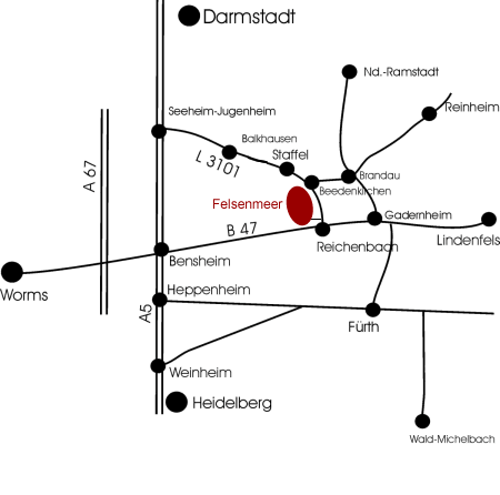 Anfahrt Felsenmeer Lautertal Reichenbach