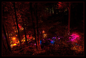 Felsenmeer in Flammen