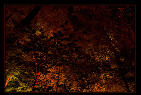 Felsenmeer in Flammen